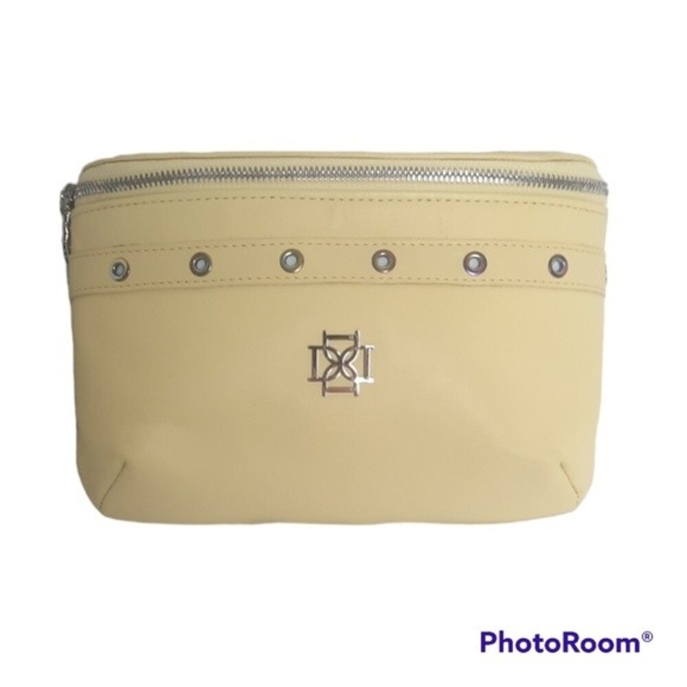 Dominie The Capri Leather Belt Bag Pastel Yellow NWT